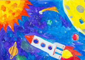 Раскраска космос для детей 5 6 лет #27 #348633