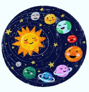 Раскраска космос и планеты для детей #9 #348654