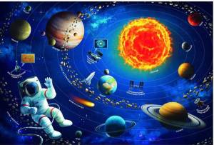 Раскраска космос и планеты для детей #14 #348659