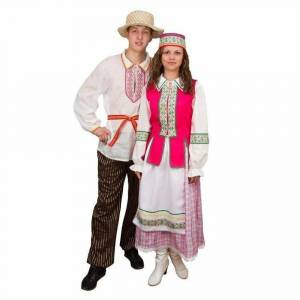 Раскраска костюм белорусский национальный для детей #25 #348855