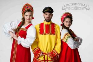 Раскраска костюм национальный россии #13 #348881