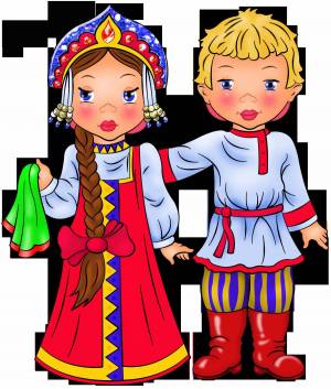 Раскраска костюм национальный россии #34 #348902