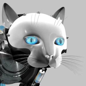 Раскраска кот робот #7 #349628
