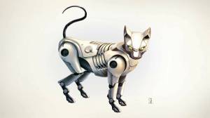Раскраска кот робот #28 #349649