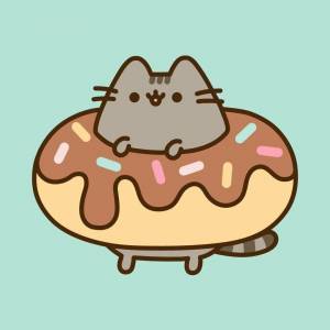 Раскраска котик пончик #23 #350454