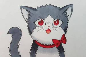 Раскраска котов как аниме #22 #351120