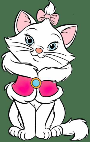 Раскраска кошечка с бантиком #10 #351992