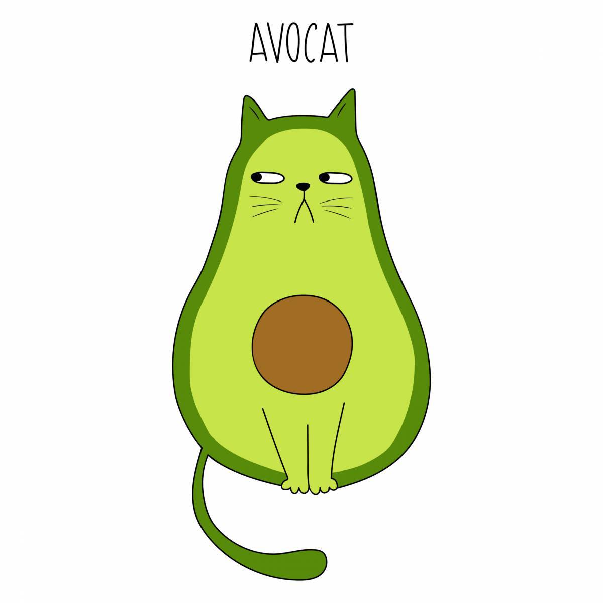 Кот авокадо #1