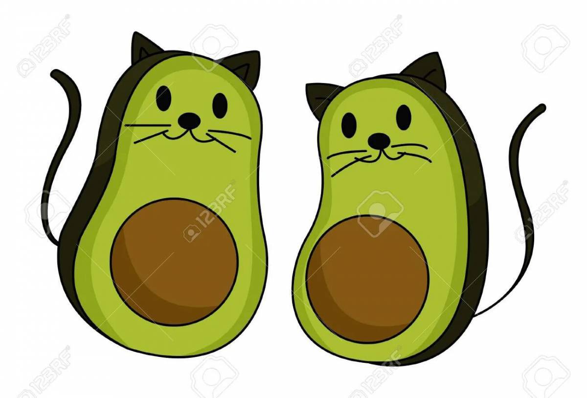 Кот авокадо #7