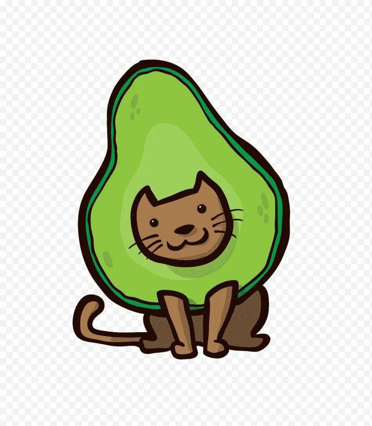 Кот авокадо #20