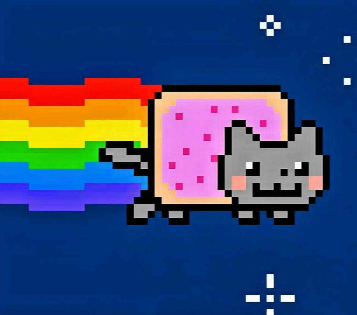 Котик с радугой #31