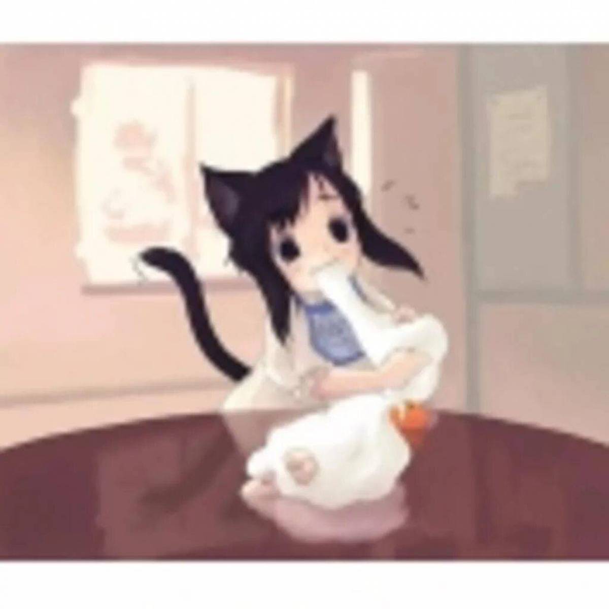 Котики девочки аниме #27