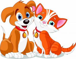 Раскраска кошечки собачки для детей мультсериал #36 #352130
