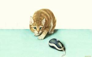 Раскраска кошка и мышка #29 #352548