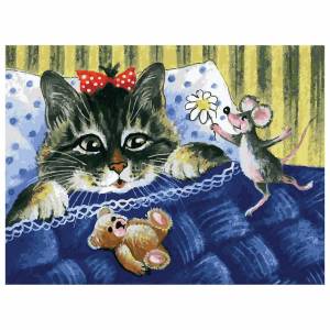 Раскраска кошка и мышка #39 #352558
