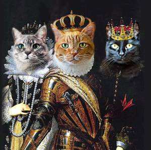 Раскраска кошка королева #15 #352612