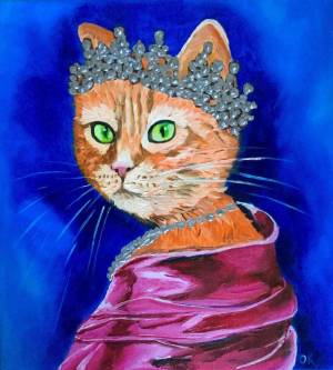 Раскраска кошка королева #24 #352621