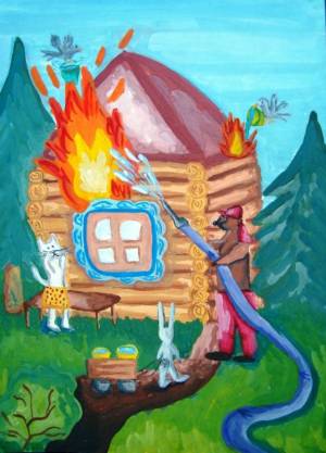 Раскраска кошкин дом для детей #21 #353032