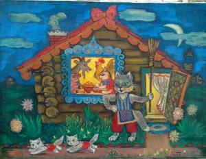 Раскраска кошкин дом для детей #25 #353036