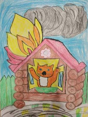 Раскраска кошкин дом для детей 4 5 лет #5 #353055