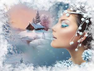 Раскраска красавица зима #1 #353754