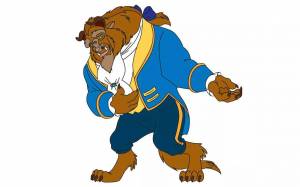 Раскраска красавица и чудовище для детей #11 #353803