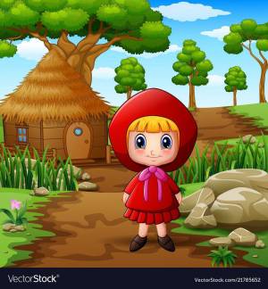 Раскраска красная шапочка для детей 3 4 лет #8 #355017