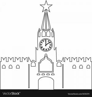 Раскраска кремль для детей дошкольного возраста #31 #355474