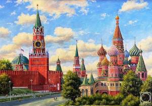 Раскраска кремль москва для детей #23 #355544
