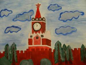 Раскраска кремль москва для детей #28 #355549