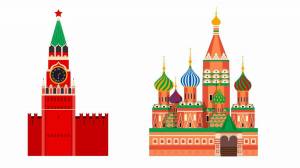 Раскраска кремль москва для детей #37 #355558