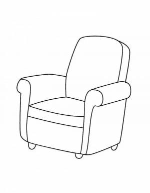 Раскраска кресло для детей 3 4 лет #2 #355636