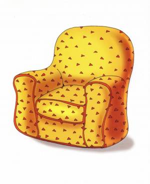 Раскраска кресло для детей 3 4 лет #7 #355641