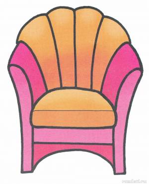 Раскраска кресло для детей 3 4 лет #17 #355651
