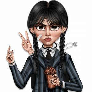 Раскраска wednesday addams #1 #32501