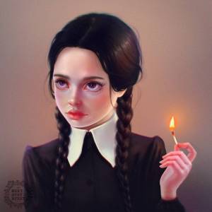 Раскраска wednesday addams #5 #32505