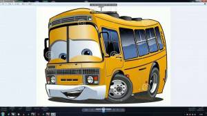 Раскраска автобус для детей #19 #32874
