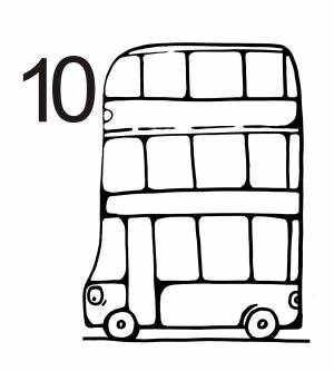 Раскраска автобус пожиратель #18 #32903