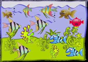 Раскраска аквариум для детей #9 #33582