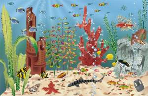 Раскраска аквариум для детей #15 #33588
