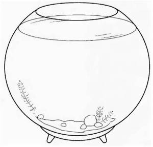 Раскраска аквариум для детей #28 #33601