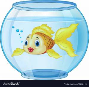Раскраска аквариум с рыбками для детей #5 #33639