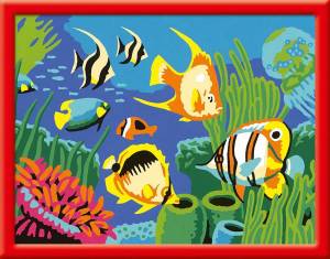 Раскраска аквариум с рыбками для детей #16 #33650