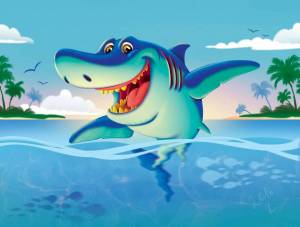 Раскраска акула для детей #1 #33718