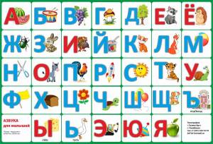 Раскраска алфавит для детей с картинками по названию буквы #14 #34223