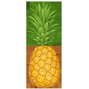 Раскраска ананас для детей #3 #35131