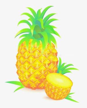 Раскраска ананас для детей #14 #35142