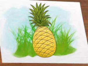 Раскраска ананас для детей #23 #35151