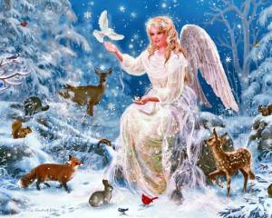 Раскраска ангел рождественский #20 #35348