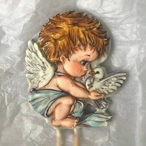 Раскраска ангела с крыльями для детей #9 #35365